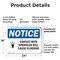 Signmission Contact With Sprinkler Will, 24 in W x Rectangle, Plastic OS-2PACK-NS-P-1824-L-10802 - alternate 8